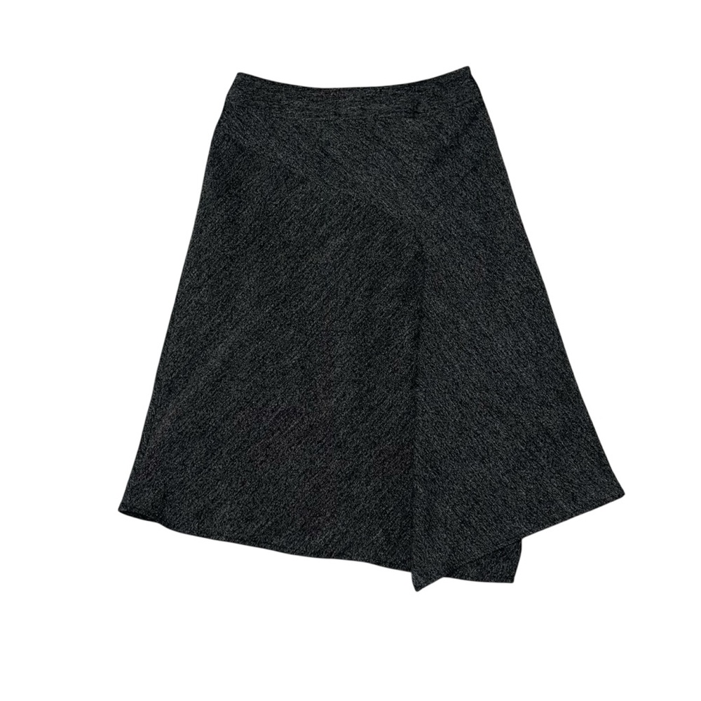 Vintage Reitman’s Grey Preppy Office Siren Asymmetrical Midi Skirt Size 3